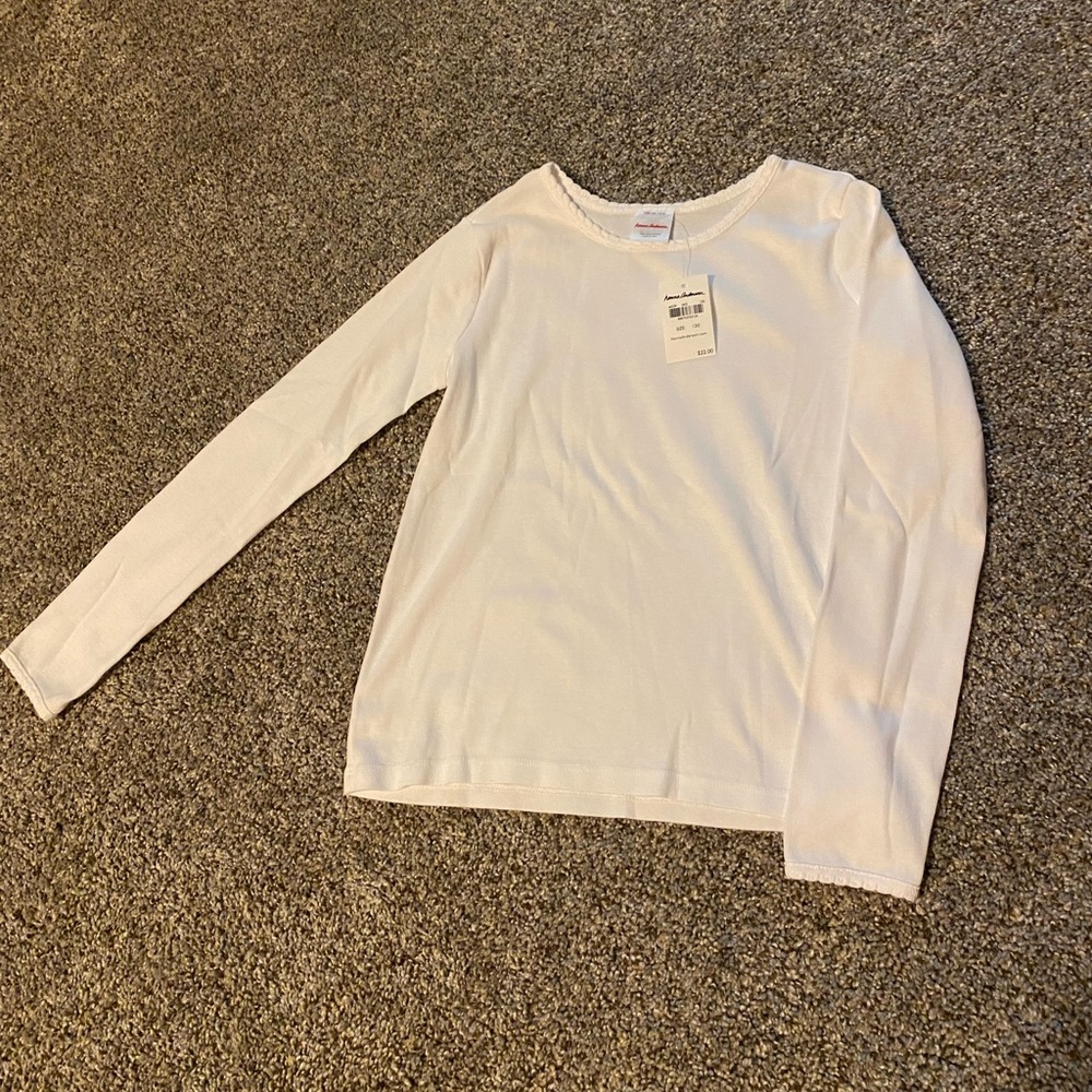 NWT Hanna Andersson white top size 8